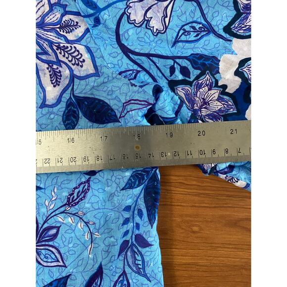 NWT Celina Moon, Blue Symphony, Puff Sleeve Button Up, Sz S (oversized), 184$ - Picture 8 of 9